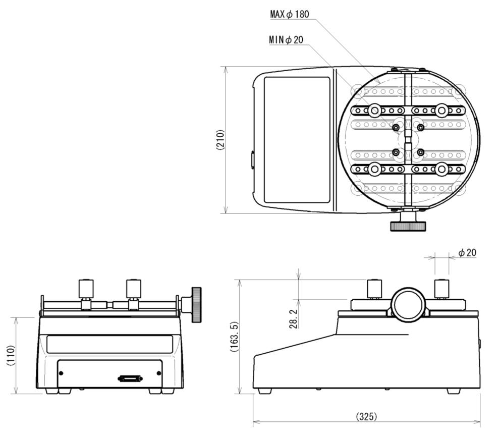 DTX2系列瓶蓋扭力測(cè)試儀外觀尺寸