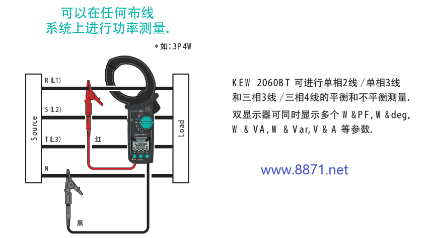 日本共立KEW2060BT鉗形功率計