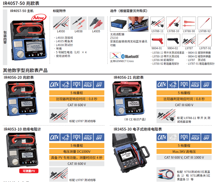 藍牙版數(shù)字兆歐表IR4057-50相關產(chǎn)品